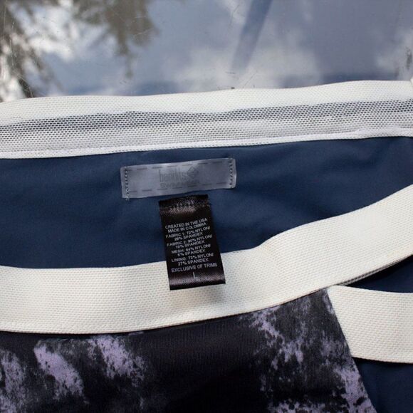 Stephanie High Waist Bottom in Marbled Charcoal $83 Bandits Swimwear Swim Bottom - Picture 3 of 5